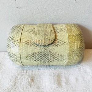Genuine PYTHON Handbag Clutch***W/ Chain**$489